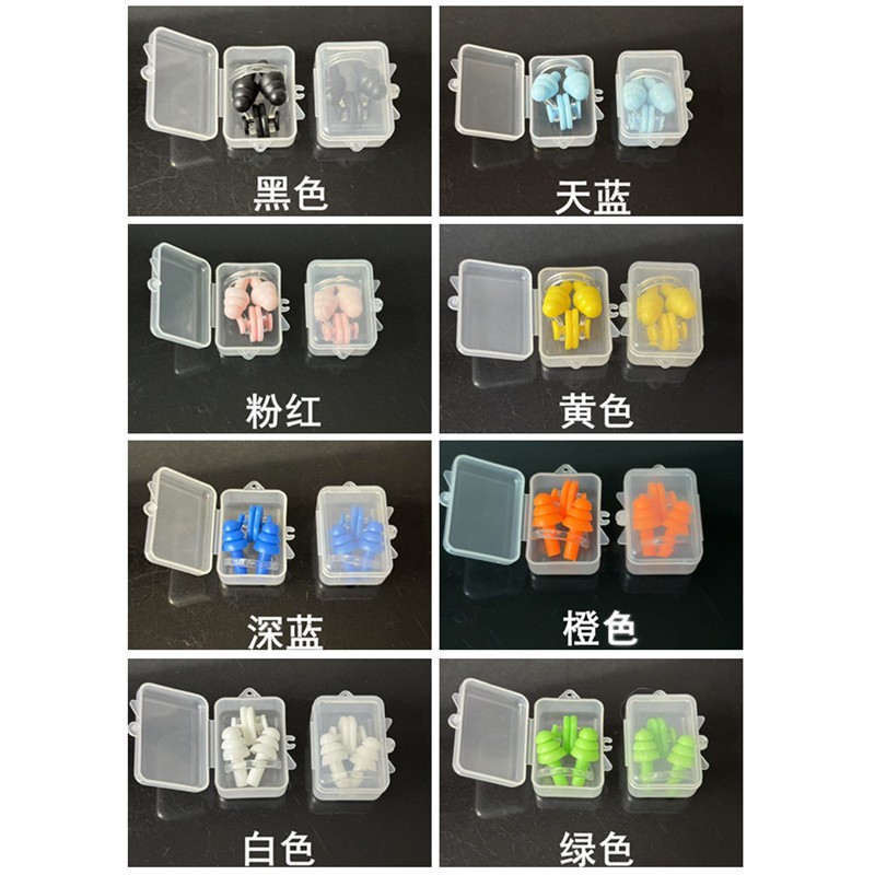 Tapones nasales en caja de silicona anti-asfixia para nadar adultos niños tapones nasales generales fabricantes de silicona trajes de baño image 3