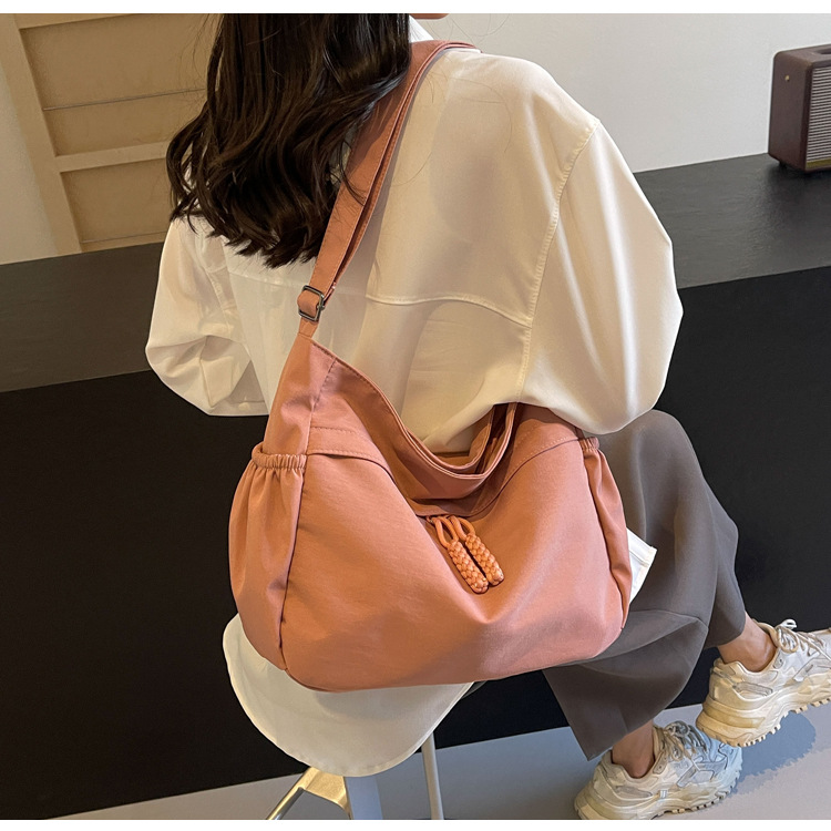 Schoudertas voor dames, grote canvas tote tas voor onderweg_voghion.com