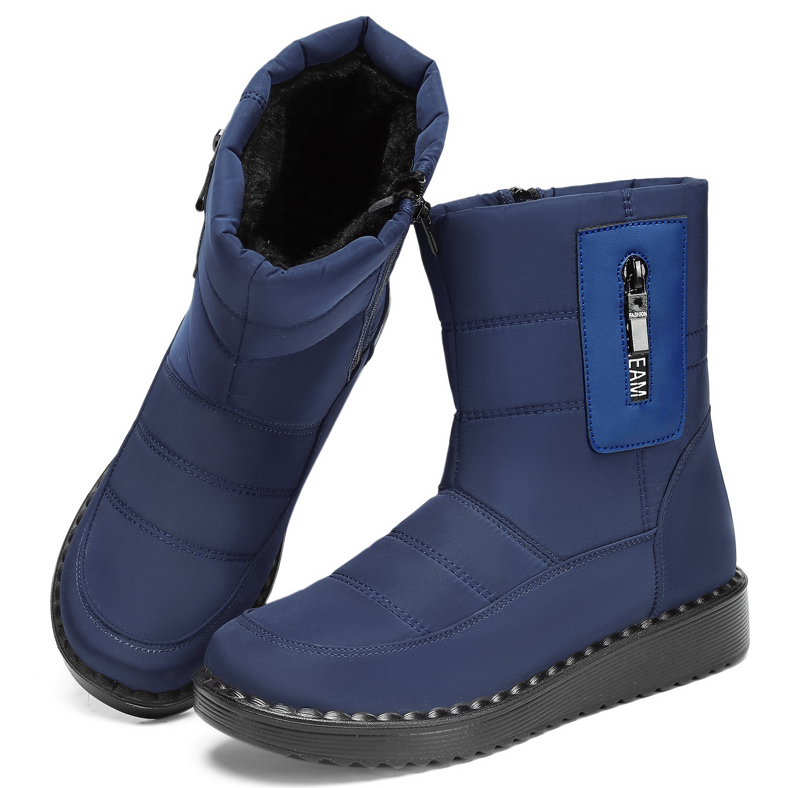 Zapatos de algodón de invierno de mujeres transfronterizas botas de poliuretano botas de lana gruesas botas de nieve calientes al aire libre