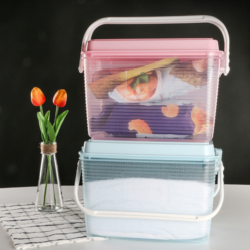 Storage box plastic household clothes quilt toy storage box outdoor snack storage box car tool suitcase