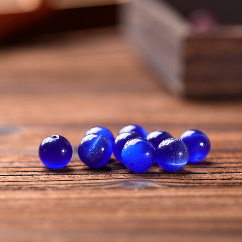 [7a selected] dark blue cat eye 8mm