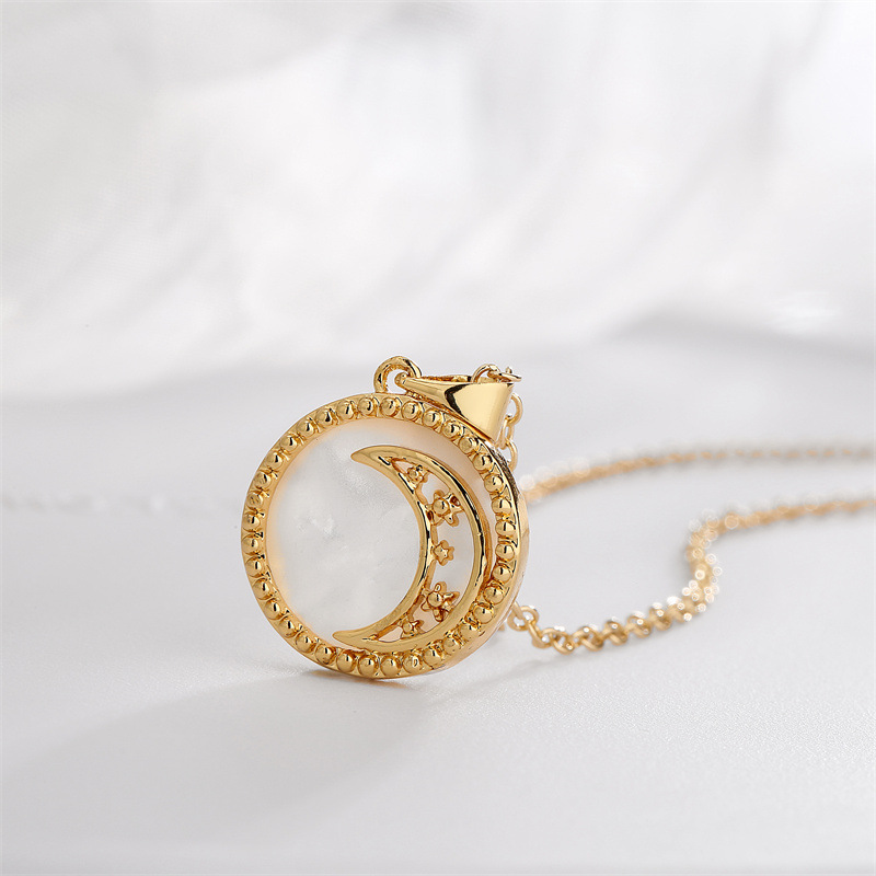 Fashion Geometric Copper Necklace Inlay Zircon Copper Necklaces