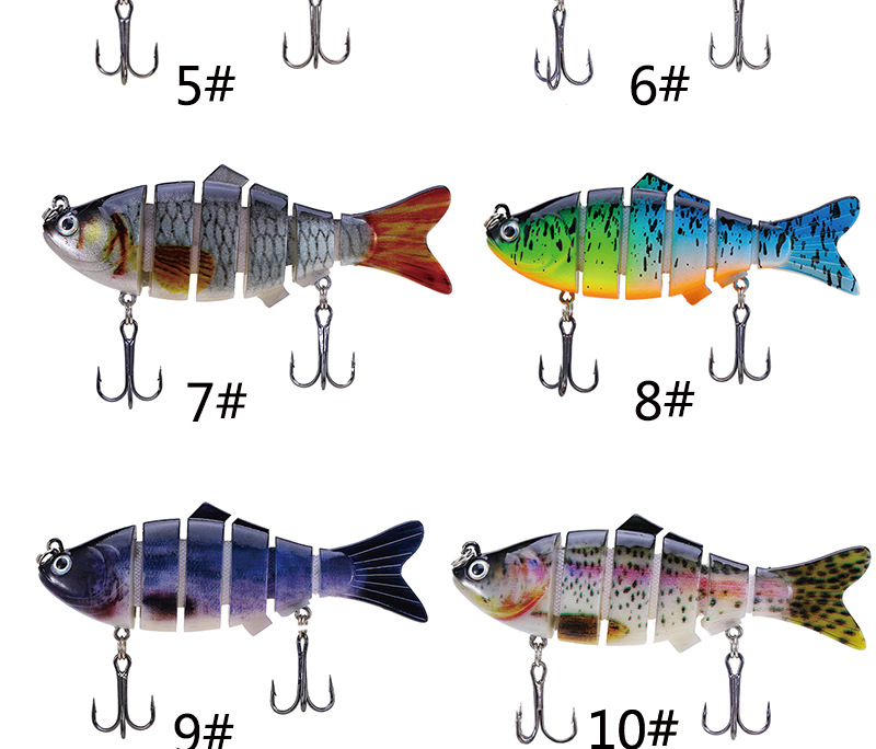 Multi Jointed Fishing Lures Hard Swimbaits Bass Trout Fresh Water Fishing Lure