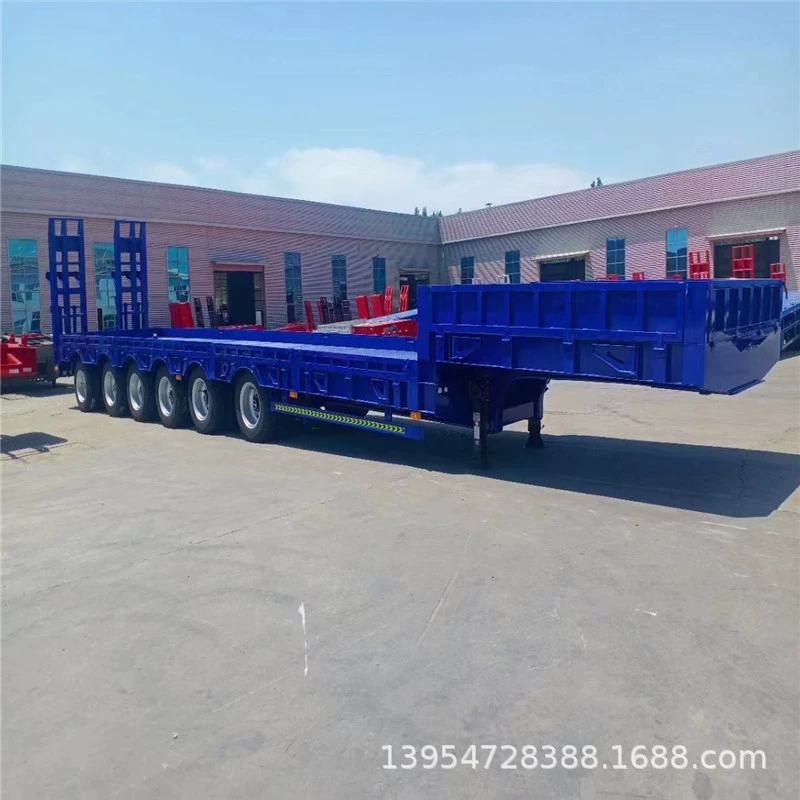 Экспорт низкорамных прицепов, телескопических низкорамных прицепов, экспортных полуприцепов, прицепов с гидравлическим лестничным крюком.