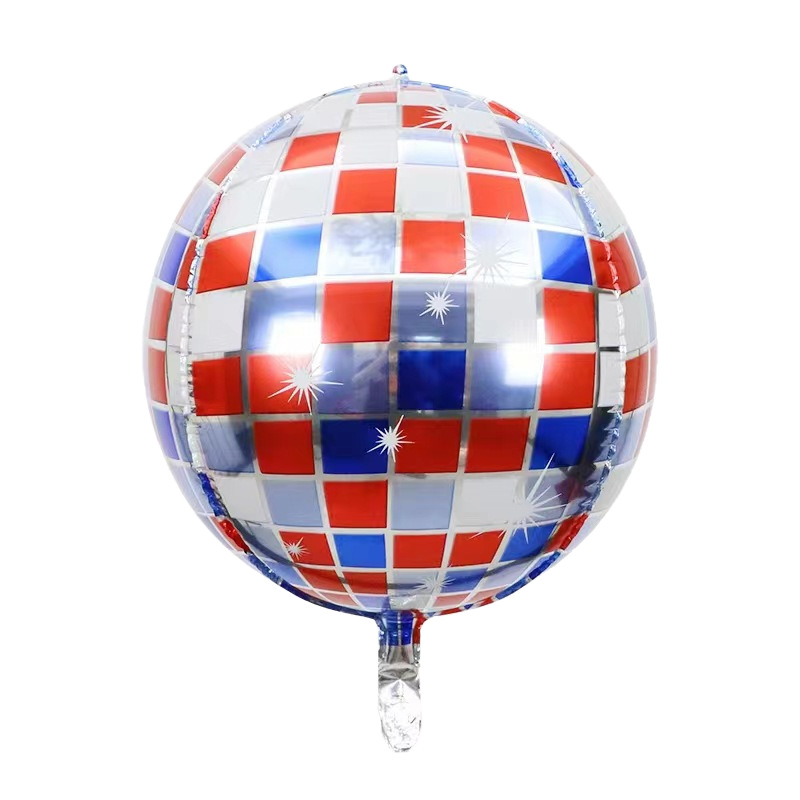 22 pulgadas Disco 4D Balones de aluminio Balones estéreo Bar Club Atmósfera Decoración Balones de aluminio al por mayor Láser image 6