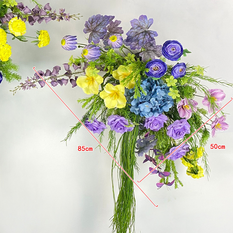 モネの庭の造花、森のウェディングフラワーアレンジメント、ウェディングアレンジメント、ウィンドウデコレーション、装飾造花アート|undefined
