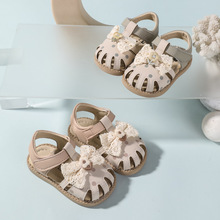 女宝宝凉鞋0-3岁学步鞋夏季新品公主鞋软胶底防滑蝴蝶结批发A030