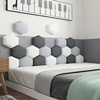 Hexagon Soft roll Tatami Walled autohesion Headboard Soft roll Background wall bedroom a living room Northern Europe Decorative painting