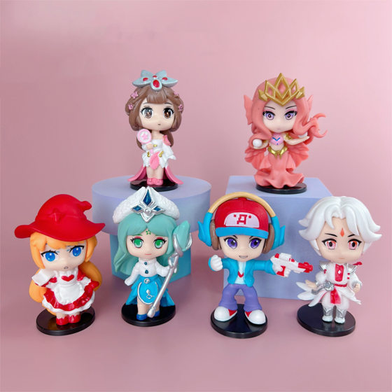 The glory of the king hand-made blind box pvc Li Bai Sun Wukong children's toys big doll model ornaments animation wholesale