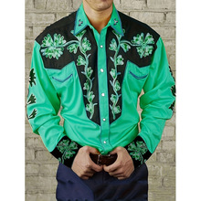 O 36598 Ethnic lapel long shirt ����緭�쳤�����羳����