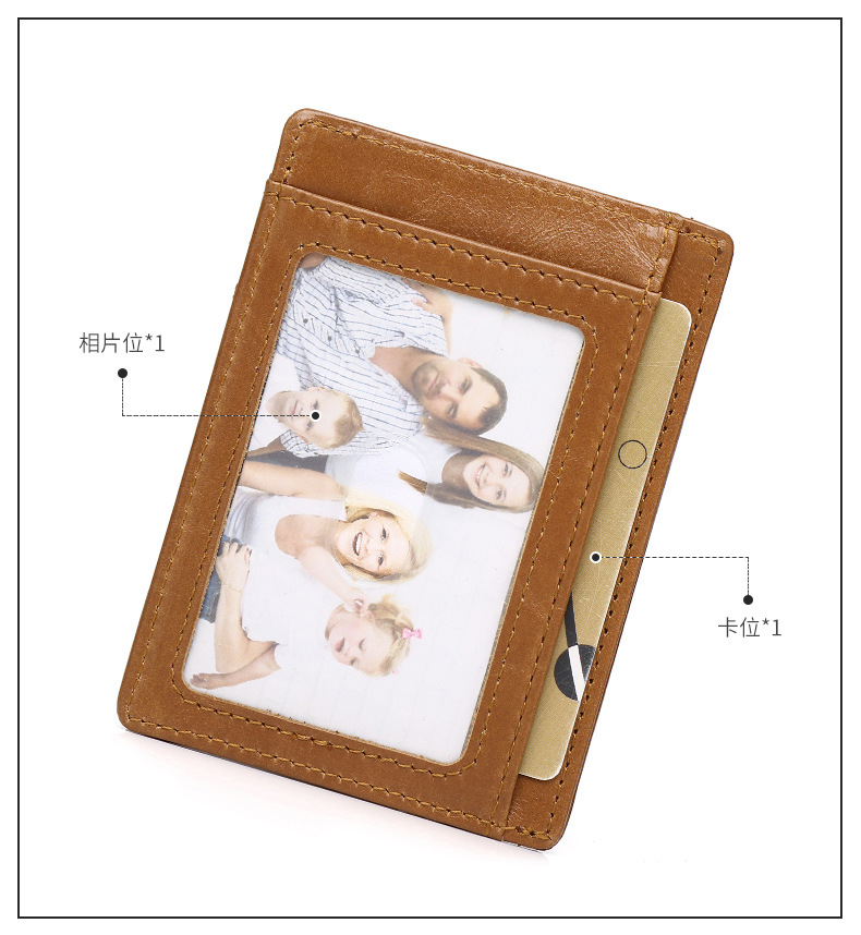 Ví cầm tay nữ da bò chống trộm RFID, đựng thẻ tín dụng và airtag — Màu nâu vàng, Màu cà phê, Màu đen chi tiết 7