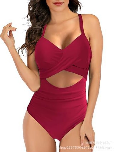 2024 nuevo amazon europeo y americano de mujer sexy unidad de baño abdominal de baño sexy trajes de baño huecos image 5