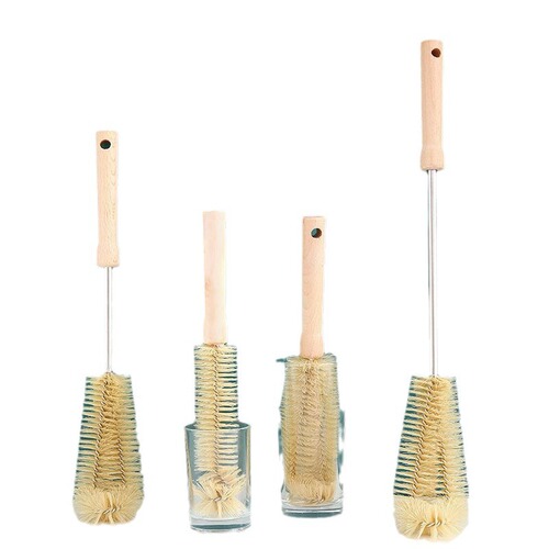 Multifunctional long-handled cup washing brush three-in-one thermos cup milk bottle kettle cleaning brush bottle mouth cup lid plus long-handled cup brush