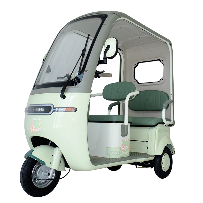 Asientos de doble fila con coche eléctrico de tres ruedas de la serie Guardian con dosel, scooter para ancianos, venta al por mayor para pasajeros y carga