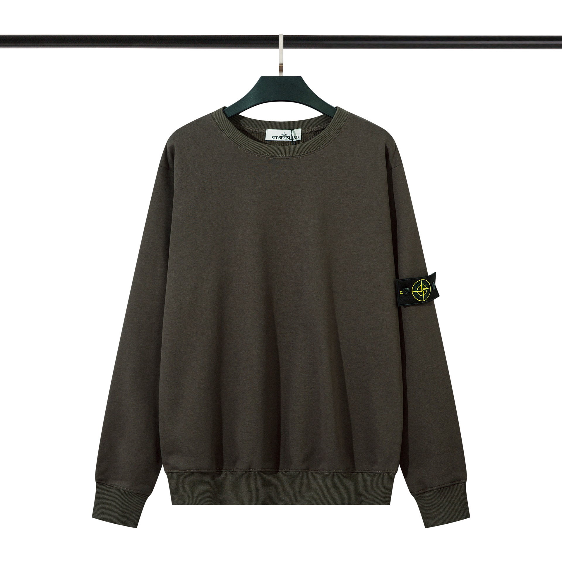 クロスボーダー クラシックモデル STONE ストーン ラウンドネック バッジ付き 長袖 カジュアル スウェットシャツ 男女兼用 カップル向け 正規版