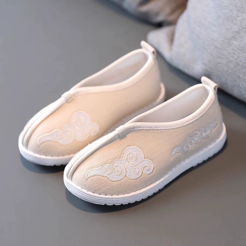 Обувь для мальчиков Hanfu Детский костюм с вышитой обувью