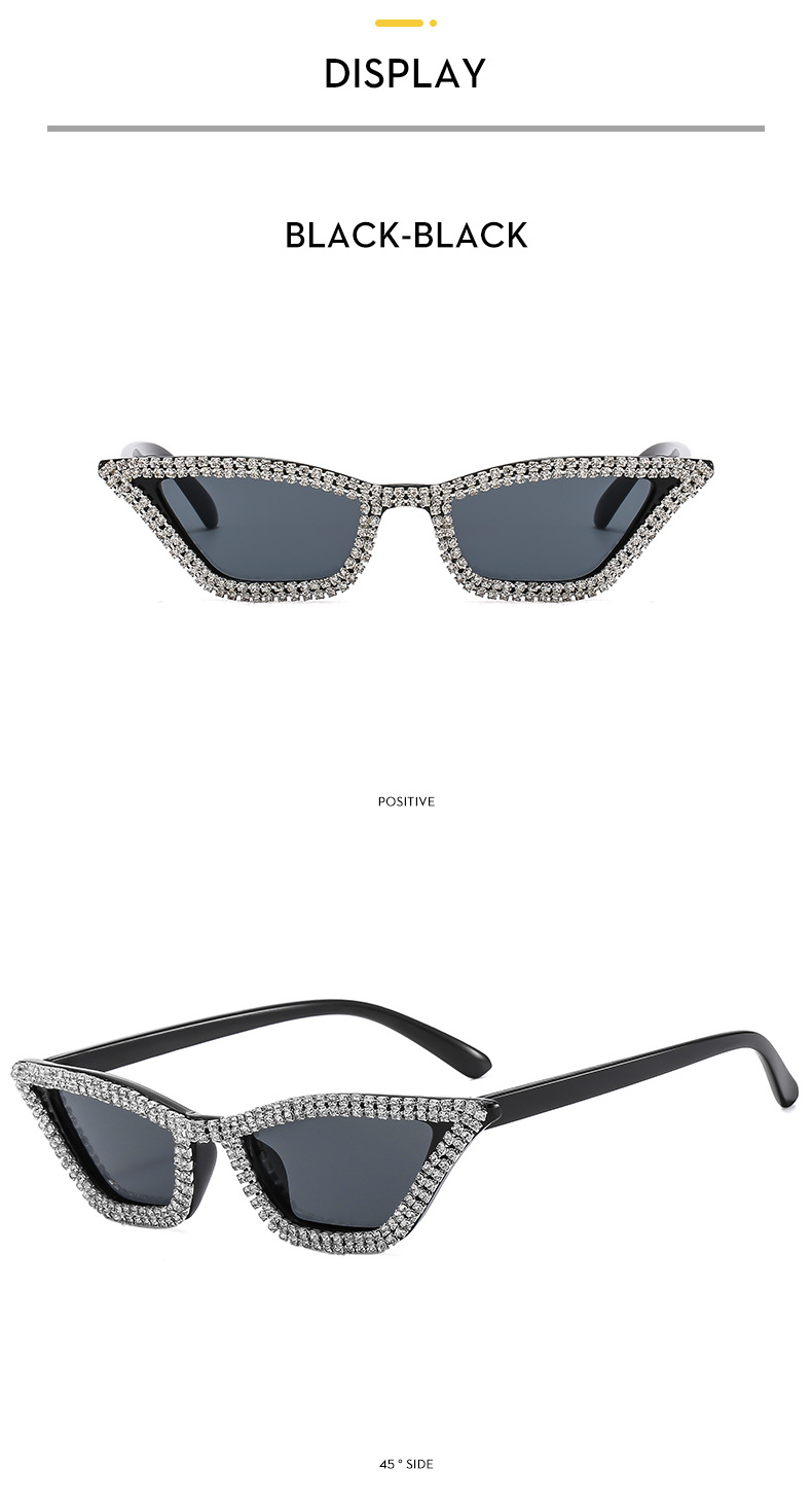 Outdoor, Travel Occasion Gradient Color, Leopard Pattern Streetwear Gradient Color Leopard Ac UV400 Protection Cat Eye Diamond Full Frame Women's Sunglasses