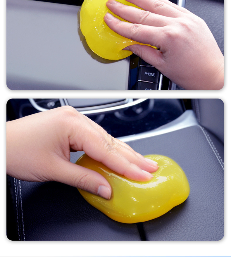 Multifunctional Cleaning Soft Gel Car Dust Removal Tool Car Supplies Black Technology Car Vacuum Mud to Clean Dust