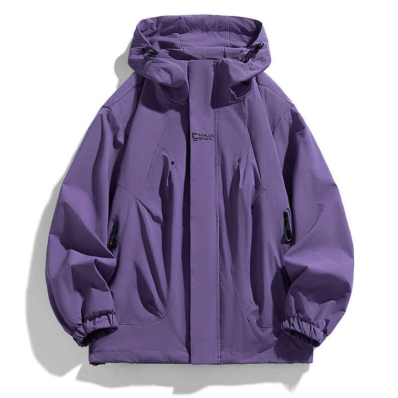 Jackets for Men and Women, Spring and Autumn Casual Hooded Workwear Couple Jackets, Outdoor Sports Mountaineering and Cycling Clothing