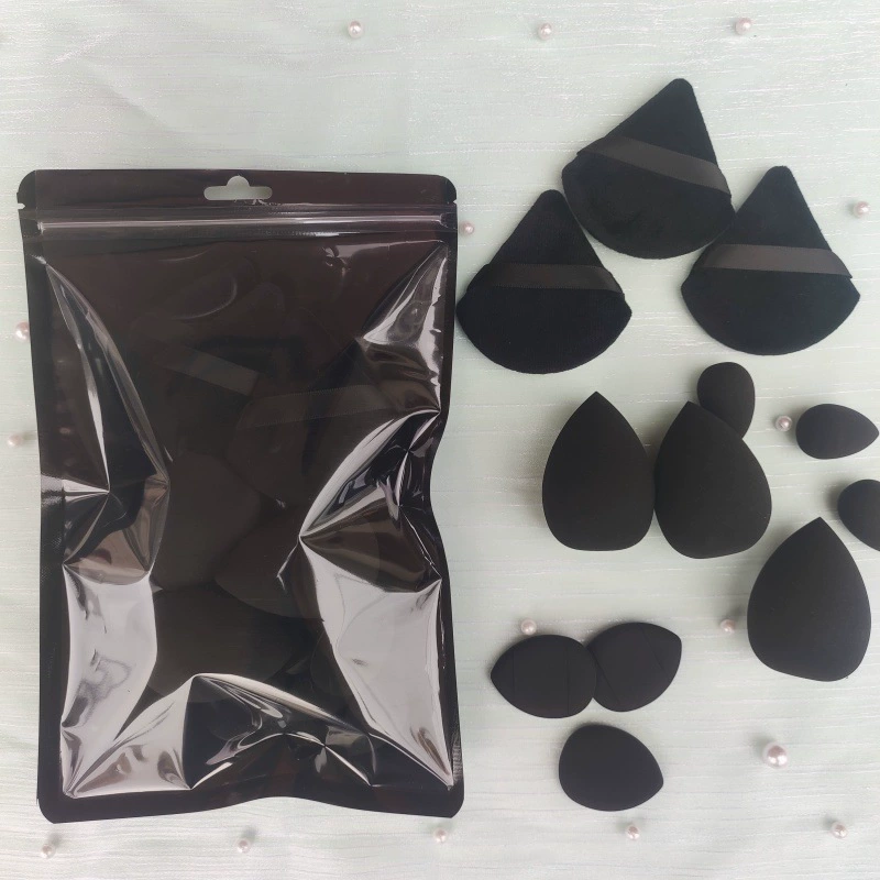 Cosmetic Sponge Set, 12-piece triangular & teardrop makeup blenders, assorted colors