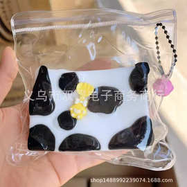 跨境仿真食玩虎皮蛋糕牛乳牛轧糖吐司面包抖音盲盒捏捏解压玩具