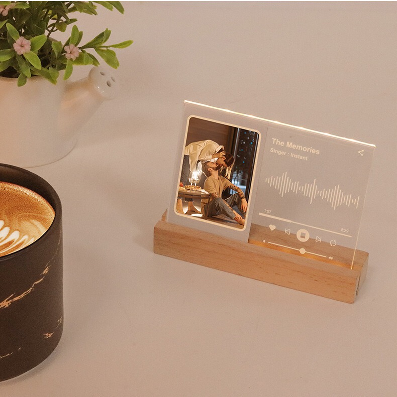 Simple and stylish 3-inch photo art photo frame acrylic transparent Polaroid mini3-inch light table decoration photo frame