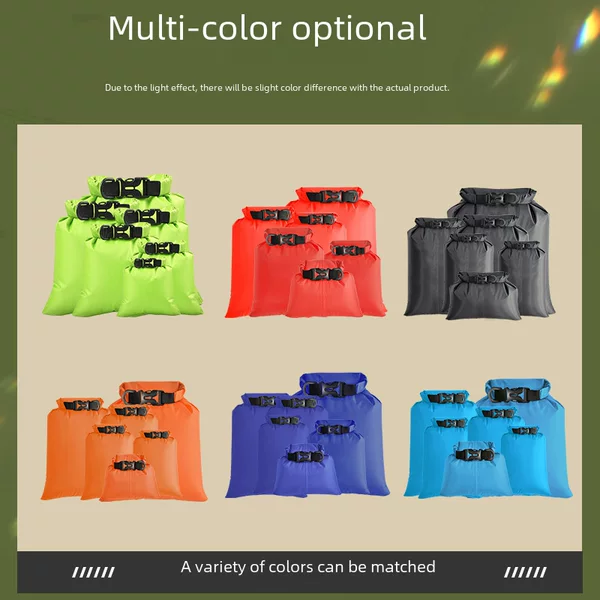 Outdoor Waterproof Bag Multifunctional 6-Piece Set Waterproof Liner Set Tracing Creek Drift Double Layer Mobile Phone Storage Waterproof Bag