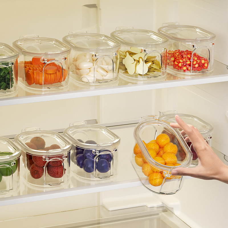 Spice storage box household stackable food condiment storage box seasoning sealed tank kitchen fresh-keeping box wholesale