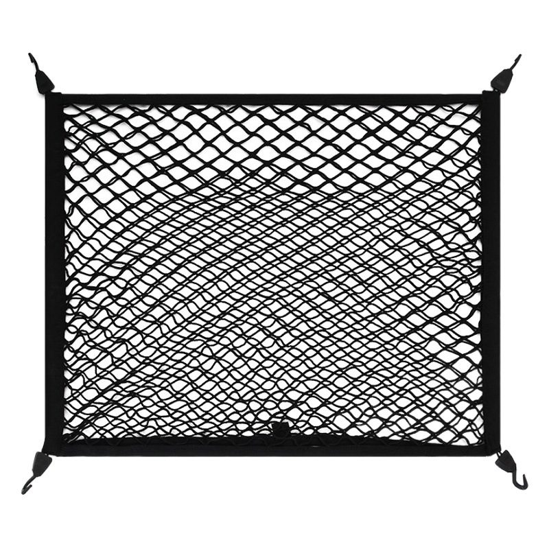 Suministro directo de fábrica maletero del coche completo tronco elástico engrosado bolsillo neto bolsa de almacenamiento de coche red de almacenamiento de coche