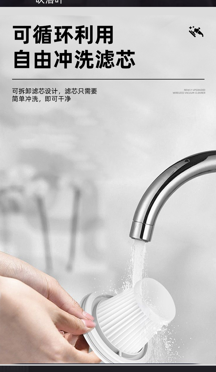 Wireless Car Vacuum Cleaner, Handheld Car Air Pump, High-Power Car Supplies, Household Small Powerful Device