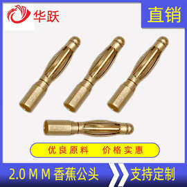 2.0mm穿越机电调马达电机充电器航车船模型镀金鼓簧灯笼香蕉公头