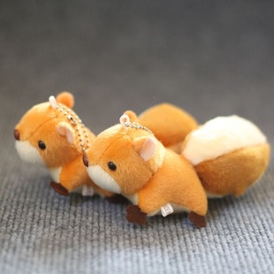 Internet Popular Cute Big Tail Squirrel Pendant Doll Cartoon Bag Pendant Soft Toy New in stock