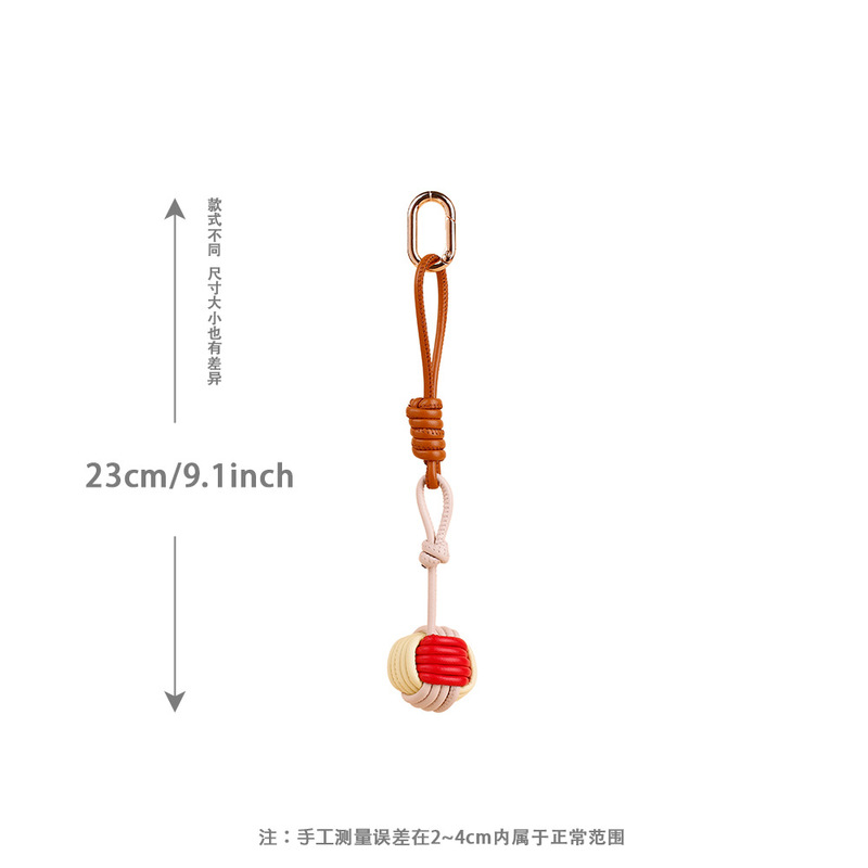 亚马逊ins风手工编织miu球包包挂件百搭女包饰品车钥匙扣定制批发|undefined