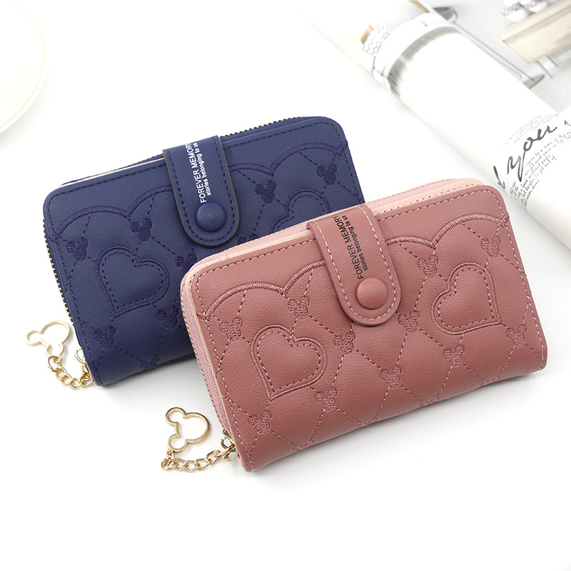 Nueva cartera de las mujeres de Moda de Mediados de longitud de la cremallera de la hebilla Cartera de embrague monedero de fábrica al por mayor