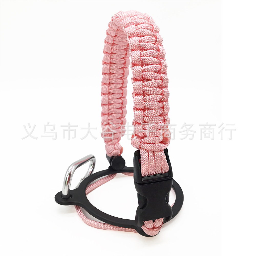 Amazon hidro frasco espacio olla llevar cuerda boca ancha taza de agua cuerda trenzada hervidor llevar cuerda portátil