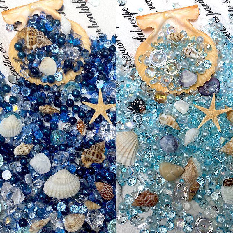 【Blue Ocean Series】Ins-Style Super Fairy Ocean-Themed Art Scrapbook Shell Card Brick DIY Decoration Materials 【Blue Ocean Series】Ins-Style Super Fairy Ocean-Themed Art Scrapbook Shell Card Brick DIY Decoration Materials