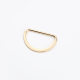 In stock metal flat D-ring alloy D-shaped adjustable buckle clothing luggage accessories D-shaped half ring multi-color multi-Specification