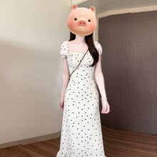 2025新款超好看漂亮碎花连衣裙子女装夏季小个子法式气质长裙