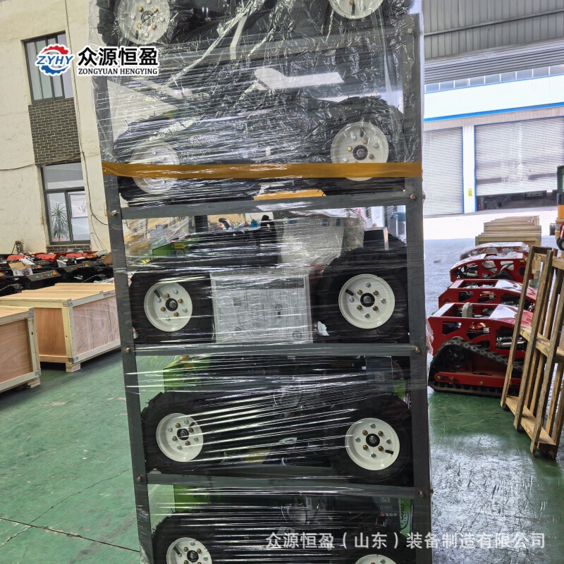 Remote Control Smart Lawn Mower Electric Lawn Trimmer Wheeled Lawn Mower Zhongyuan Orchard Weeding Smart Lawn Mower