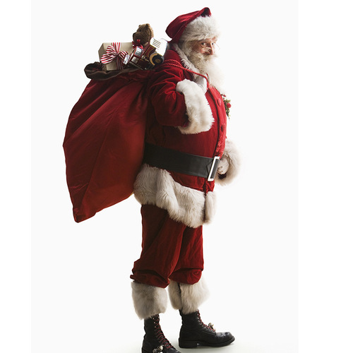 Santa Claus Christmas Costume Golden Velvet Adult Cosplay Stage Performance Costume New Year Set 106