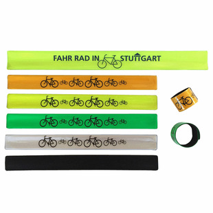 BSCI factory CE standard reflective clap ring silk screen printing color printing reflective clap ring reflective wrist strap