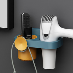Hair dryer wall mount, bathroom hair dryer hanger, shower room toilet storage, no drilling hair dryer stand