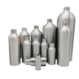 30ml100ml200ML螺口铝瓶圆形银色化工精油原料香水分装院装滴管