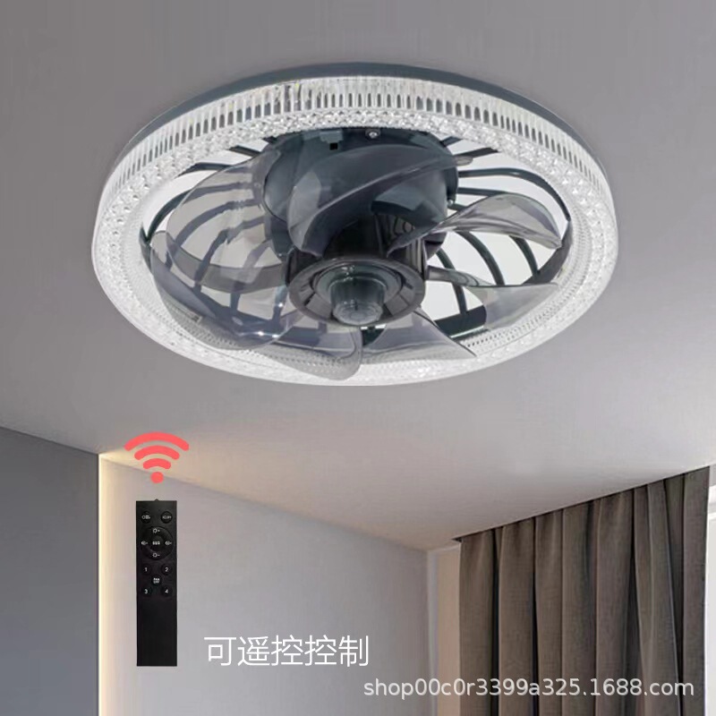 クロスボーダー新しい LED ファンライト省エネ E27 ネジ家庭用寝室リビングルーム 3 色シーリングファンライトリモコン付き|undefined