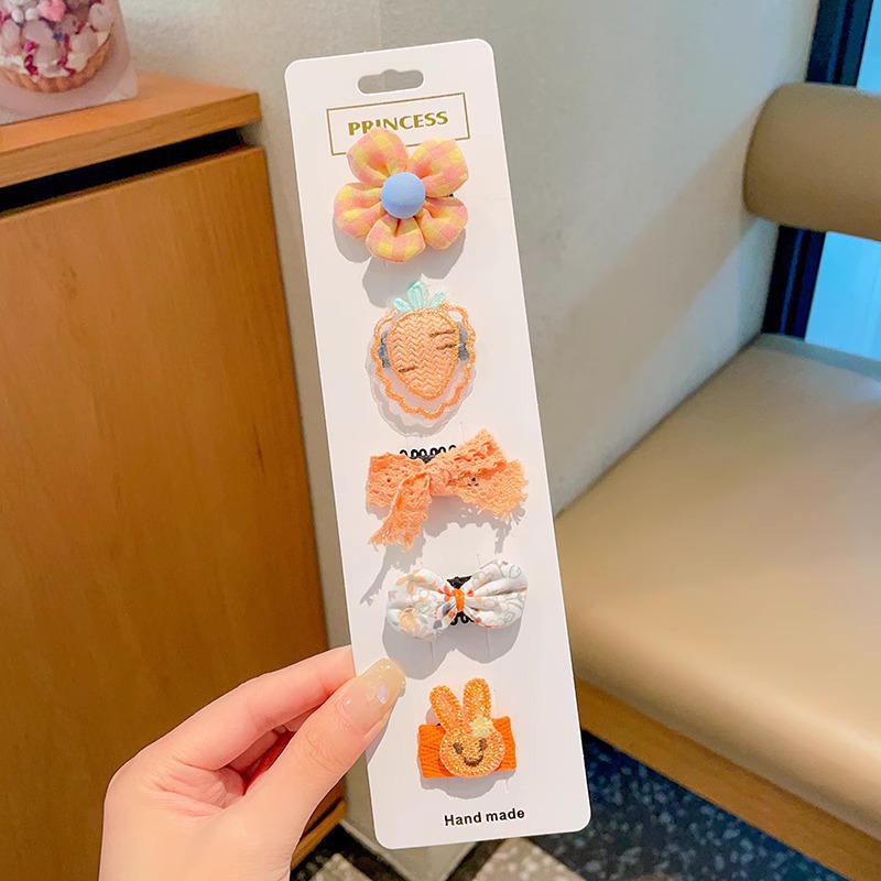 Horquilla de los niños bebé no duele el abrigo del pelo flequillos rotos horquilla tocado niña bebé clip pelo accesorios