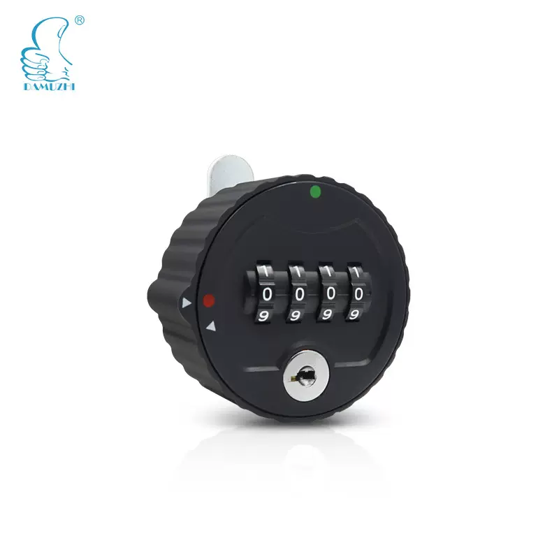 抽屉锁更衣柜机械密码柜锁自动回零四联锁储物铁皮办公文件柜锁