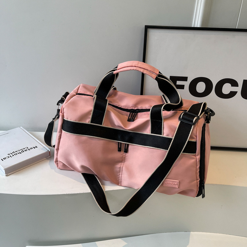 Bolsa de fitness de separación seca y húmeda, bolsa de ropa casual de mujer, bolsa de equipaje con almacenamiento de zapatos independiente, bolsa de viaje de gran capacidad