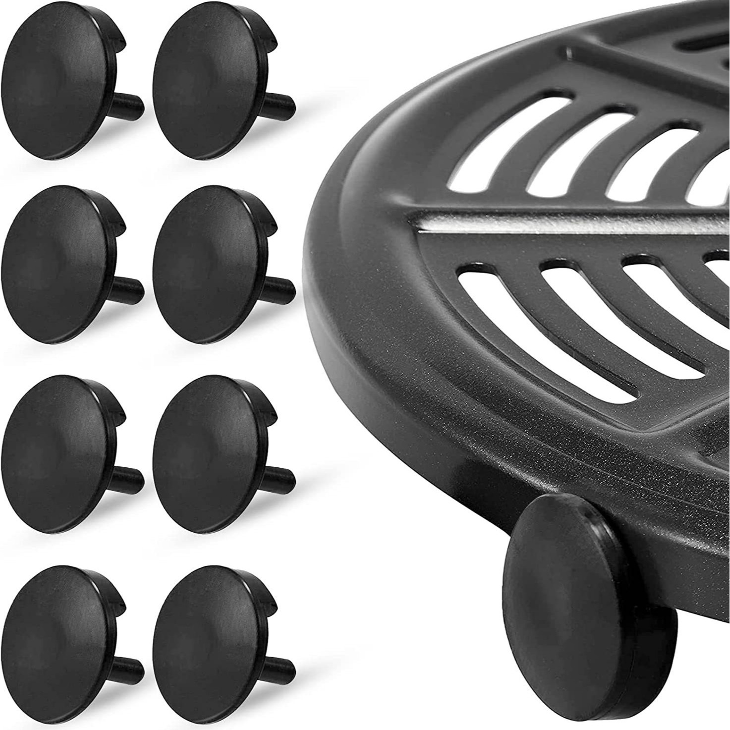 Freidora de aire accesorios hoja de vapor buffer de silicona cubierta de protección de la esquina para hornear sartén estera cubierta de silicona cubierta de aislamiento de aceite estera cubierta protectora