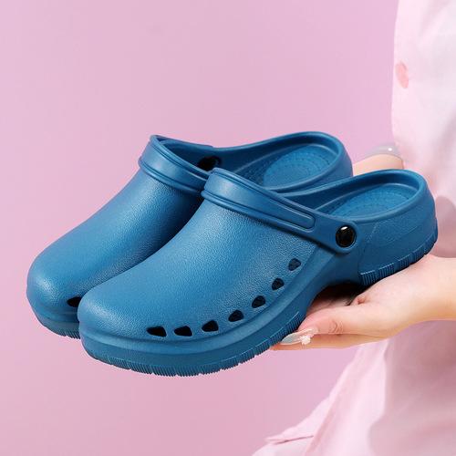 Surgical Shoes for Medical Staff (Men and Women) - Disposable Medical Lab Holes Shoes Operating Room Slippers - Doctors' Exclusive Anti-Slip Cap Toe Shoes