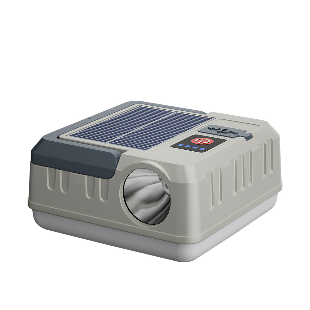 Transfronteriza nueva lámpara portátil solar multifuncional impermeable lámpara de camping gancho portátil lámpara de camping lámpara al aire libre